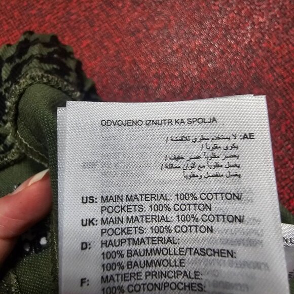 ADIDAS IVY PARK TWILL JOGGER PANTS- Unisex Youth Size XL- Green Houndstooth - Picture 3 of 13